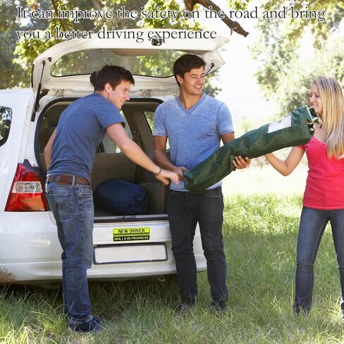 5Pcs Student Driver Sticker Magnet for Car, Novice Car Stickers, Keep Your Distance Lovely Removable Safety Sign for Novice Drivers & Students Supplies in Saudi Arabia