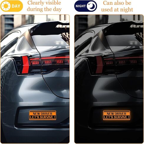 5Pcs Student Driver Sticker Magnet for Car, Novice Car Stickers, Keep Your Distance Lovely Removable Safety Sign for Novice Drivers & Students Supplies in Saudi Arabia