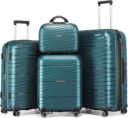 LARVENDER Luggage Sets 6 Piece Suitcases with Wheels, Expandable Suitcase Set ABS Hard Shell Luggage for Women with TSA Lock Double Spinner Wheels (Lavender, 6 Piece Set) in Kuwait