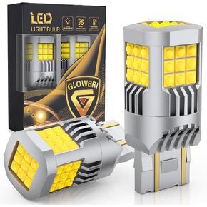 7440 LED Bulb White, 4500 Lumens, All-Aluminum Body, Wide LED Bulb Contact Pins, T20 7440NA 7441 W21W WY21W, Suitable for Tail Brake Lights, Reversing Lights, and Turn Signal Lights (2-Pack) in Saudi Arabia