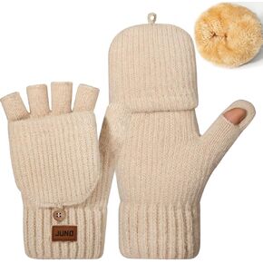 Convertible Fingerless Gloves for Women Men Winter Knit Mittens with Thumb Cap Thermal Half and Full Coverage in Saudi Arabia