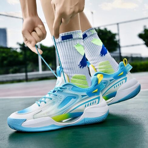 Neutral Basketball Shoes with Luminous Upper Fashionable Training Sports Shoes Basketball Fans in Saudi Arabia