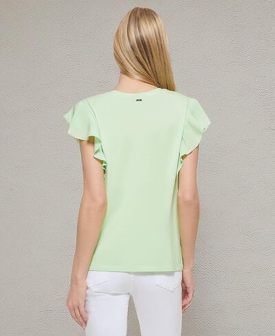 DKNY Women's Everyday Flutter Sleeve Knit Top in Saudi Arabia