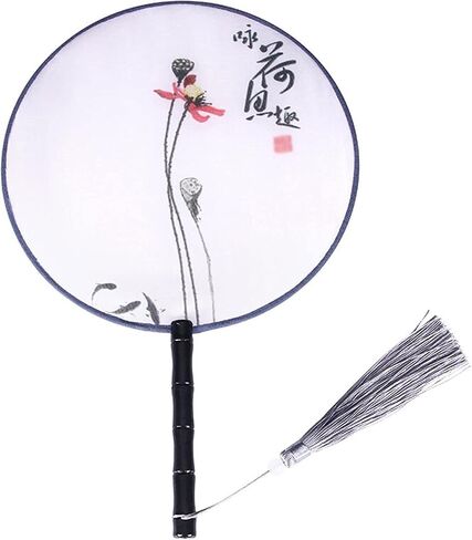 Hand Fans for Women Tuan Fan Fan Palace Dance Fan Classical Chinese Style Gift Birthday Gifts for Friends Wedding Gifts in Saudi Arabia