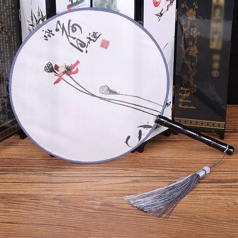 Hand Fans for Women Tuan Fan Fan Palace Dance Fan Classical Chinese Style Gift Birthday Gifts for Friends Wedding Gifts in Saudi Arabia