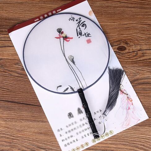 Hand Fans for Women Tuan Fan Fan Palace Dance Fan Classical Chinese Style Gift Birthday Gifts for Friends Wedding Gifts in Saudi Arabia