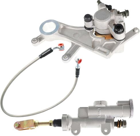 Labwork دراجة نارية للدراجة الخلفية الفرامل الفرامل الأسطوانة الفرجار مع استبدال خرطوم لـ Honda CRF250 CRF450 CRF250RX CRF450RX CRF450L 2002-2020 in Kuwait