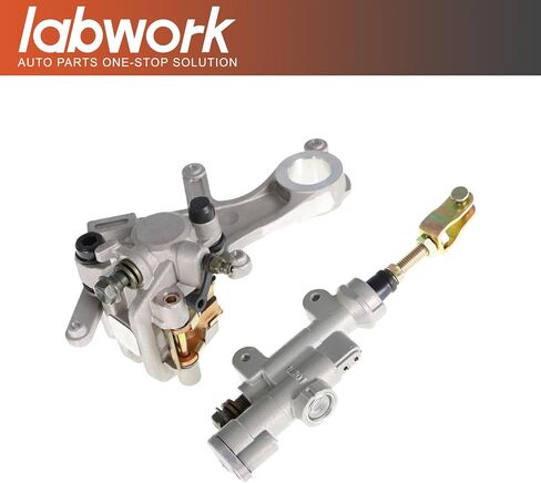 Labwork دراجة نارية للدراجة الخلفية الفرامل الفرامل الأسطوانة الفرجار مع استبدال خرطوم لـ Honda CRF250 CRF450 CRF250RX CRF450RX CRF450L 2002-2020 in Kuwait