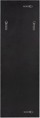 Howard Elliott Aldrich Decorative Mirrors for Wall, Modern Grid Decorative Black Window Mirrors, Wall Mounted Hanging Mirror for Living Room, Hallway, Entryway & Bedroom, Black, 46.5 x 15.75 Inch in Saudi Arabia