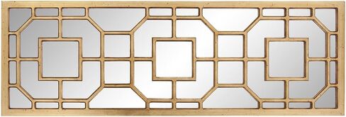 Howard Elliott Aldrich Decorative Mirrors for Wall, Modern Grid Decorative Black Window Mirrors, Wall Mounted Hanging Mirror for Living Room, Hallway, Entryway & Bedroom, Black, 46.5 x 15.75 Inch in Saudi Arabia