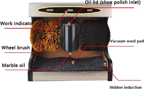 Automatic Induction Electric Shoe Polisher, Portable Leather Cleaning Machine for Dust Removal and Polishing, Ideal for Home, Office, Hotel Use, Quick Shine Solution in Saudi Arabia