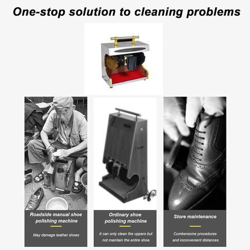 Automatic Electric Shoe Cleaner - Induction Shoe Polishing Machine, Compact & Quiet, Ideal for Home Use, Effortless Shoe Shine & Maintenance, Shoe Types in Saudi Arabia