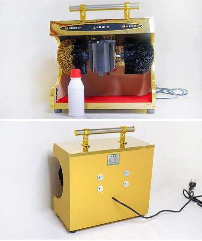 Automatic Electric Shoe Polisher, Fully Automatic Induction Polisher with Oil Box, Dust Removal & Polishing Function, Efficient Shoe Care Machine for Home & Professional Use in Saudi Arabia