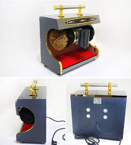 Automatic Electric Shoe Polisher, Fully Automatic Induction Polisher with Oil Box, Dust Removal & Polishing Function, Efficient Shoe Care Machine for Home & Professional Use in Saudi Arabia