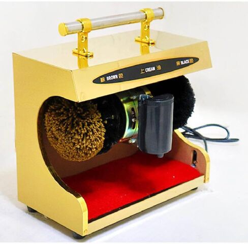Automatic Electric Shoe Polisher, Fully Automatic Induction Polisher with Oil Box, Dust Removal & Polishing Function, Efficient Shoe Care Machine for Home & Professional Use in Saudi Arabia