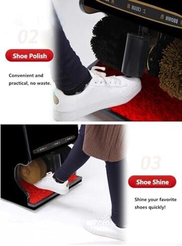 Electric Shoe Cleaner & Polisher - Intelligent Automatic Shoe Shine Machine for Home, Hotel, Bank & Commercial Use - Induction & Smooth Finish, Shoe Types in Saudi Arabia