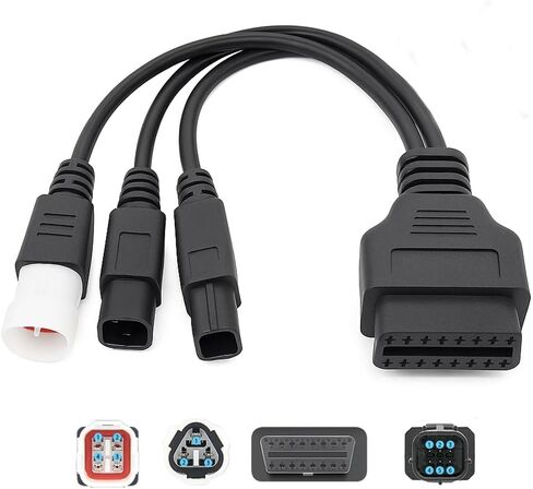 كابل محول 3-in-1 OBD2 ، 16 دبوسًا إلى 3/4/6 محول دبوس in Kuwait