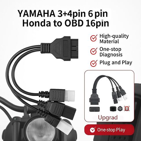 كابل محول 3-in-1 OBD2 ، 16 دبوسًا إلى 3/4/6 محول دبوس in Kuwait
