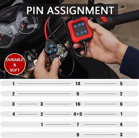 كابل محول 3-in-1 OBD2 ، 16 دبوسًا إلى 3/4/6 محول دبوس in Kuwait