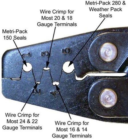 Delphi Weather Pack Pro Kit WP-1505 With 2 Crimp Tools: Sealed Weatherproof Automotive Electrical Connectors 20-12 Gauge 1505 Piece Kit With 12014254 and T-18 Crimp Tools in Saudi Arabia