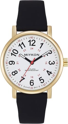 Miykon Nurse Watches for Men & Women - Watch التناظرية مع التمريض المستعملة والوقت العسكري - مراقبة مستعملة للتمريض مع فرقة السيليكون الناعمة - أيون مصقول ، الكوارتز اليابان ، مقاومة للماء إلى 100 قدم in Kuwait