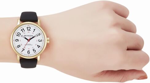 Miykon Nurse Watches for Men & Women - Watch التناظرية مع التمريض المستعملة والوقت العسكري - مراقبة مستعملة للتمريض مع فرقة السيليكون الناعمة - أيون مصقول ، الكوارتز اليابان ، مقاومة للماء إلى 100 قدم in Kuwait