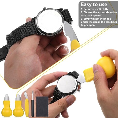 5 Pcs Professional Watch Back Removal Tool Pry Watch Opener Tool Battery Replacement Tools Set Watch Repair Kits for Battery Change in Saudi Arabia