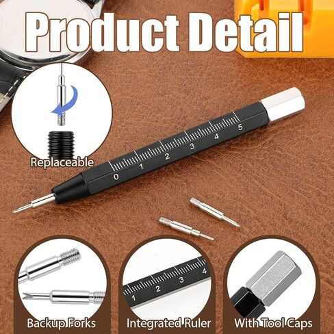 Watch Spring Bar Tool لإصلاح الفرق ، واتساع أداة إزالة حزام مع شوكة بديلة لضبط نطاق إصلاح الساعات ، تحجيم الاستبدال in Kuwait