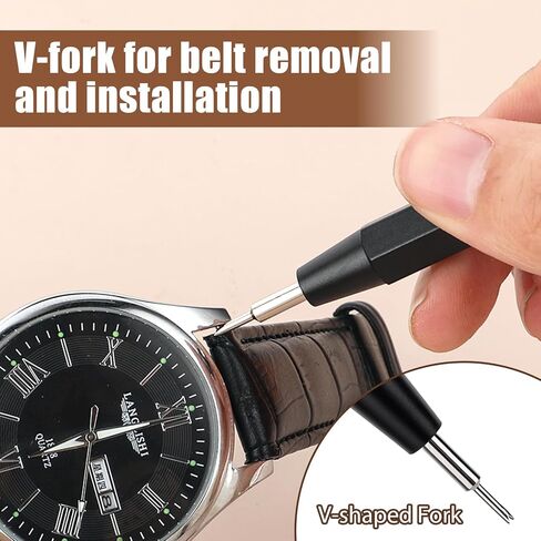 Watch Spring Bar Tool لإصلاح الفرق ، واتساع أداة إزالة حزام مع شوكة بديلة لضبط نطاق إصلاح الساعات ، تحجيم الاستبدال in Kuwait