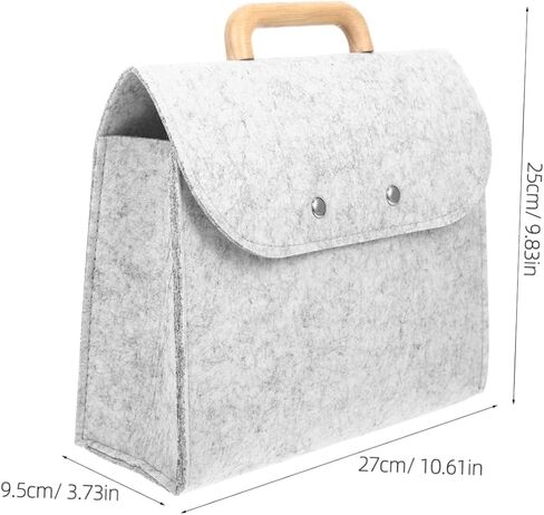 2PCS Business Tote Bag Minimalist Portable File Formizer Wooden Handle Handly Syngl Sove Document للاجتماعات والاستخدام اليومي in Saudi Arabia