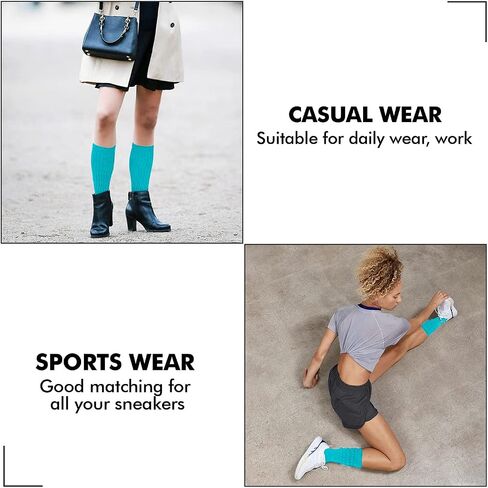 MDR Distributors MDRE Women’s Extra Long & Heavy Slouch Socks – 100% Cotton, Made in USA, One Size Fits Most (Size 9–11) in Saudi Arabia
