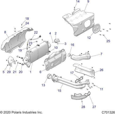 Polaris 5266579 SHIELD-REAR PART RZR in Saudi Arabia