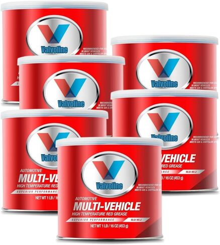 Multi-Vehicle High Temperature Red Grease 1 LB Tub | Lithium Grease VV-614| Extreme Pressure | Water Resistant | -5°F to 250°F | 471°C Flash Point | Automotive, Motorcycle, Industrial Use in Saudi Arabia