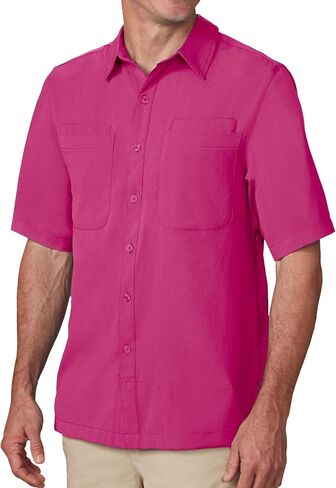 SCOTTeVEST Beachcomber Shirt for Men - 7 Hidden Pockets - Lightweight Casual Button Down T-Shirt for Travel & More in Saudi Arabia