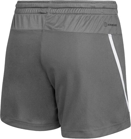 adidas Women's Team Issue Knit Shorts M Gray | White in Saudi Arabia