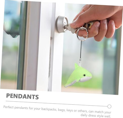 12pcs Cute Dolphin Plush Keychain Bag Pendants Cartoon Dolphin Accessories for Bags Backpacks and Keys in Saudi Arabia