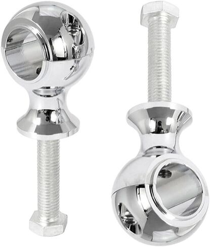 1" 25mm Handle Bar Riser Mount Clamps Handlebar Risers, Motorcycle Handlebar Risers Mount Clamps 25mm 1" for Motorcycle Dirt Bike ATV, Billet Handle Bar Mount Clamps Riser, Chrome in Saudi Arabia