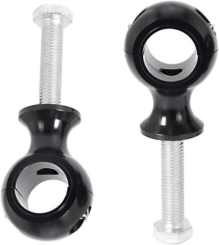 1" 25mm Handle Bar Riser Mount Clamps Handlebar Risers, Motorcycle Handlebar Risers Mount Clamps 25mm 1" for Motorcycle Dirt Bike ATV, Billet Handle Bar Mount Clamps Riser, Chrome in Saudi Arabia