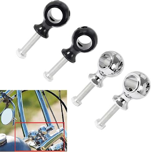 1" 25mm Handle Bar Riser Mount Clamps Handlebar Risers, Motorcycle Handlebar Risers Mount Clamps 25mm 1" for Motorcycle Dirt Bike ATV, Billet Handle Bar Mount Clamps Riser, Chrome in Saudi Arabia