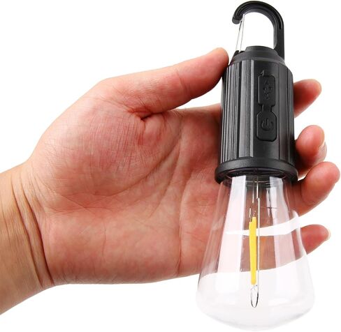2Pack Rechargeable Camping Light for Tents,Portable LED Camping Lanterns Bulbs,3 Lighting Modes Hanging Camping Lamp for Emergency,Fishing,Hiking,Backpacking,Power Outages,Camping Essentials in Saudi Arabia
