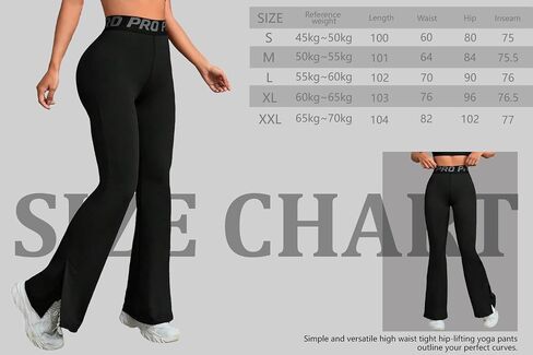 Flare Leggings,Yoga Pants for Women Tummy Control,High-Waisted Yoga Pants,Wide Leg for Gym,Lounge & Travel in Saudi Arabia