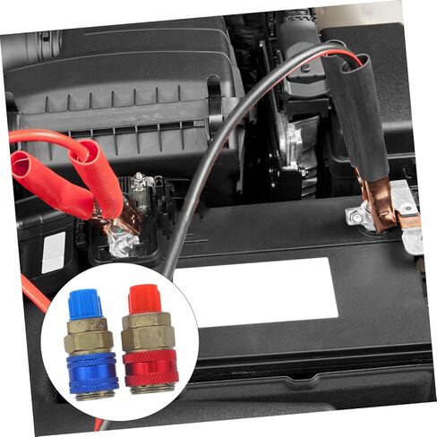 Ciieeo 1Pair Copper Air Conditioning Adapter Hose Fitting Quick Couplers for Car Durable Leak Connectors with User Friendly Installation and Wide Compatibility in Kuwait