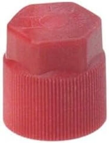 A/C Service Valve Cap متوافق مع غطاء جانبي عالي Red 10 مم يناسب FJC2617 in Kuwait