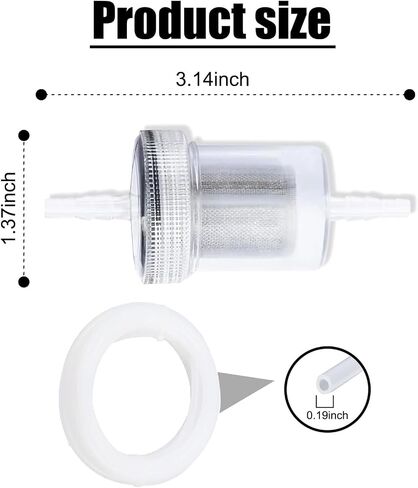 ijuicy Fuel Tank Hose Clip Kit, Fuel Pipe Hose Clip Filter Kit Replacement Part OEM: 1320399A/35320A, Compatible with Webasto Eberspacher Heater (16.4 ft) in Saudi Arabia