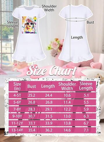 Girl Ruffle Home Dress – Kid Country Music Concert Outfit Pop Art Head Graphic Casual Wear Short Sleeve Fan Clothes in Saudi Arabia