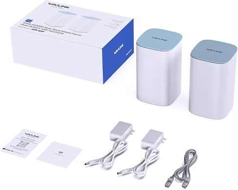 WAVLINK AX3000 WiFi6 Mesh System, Dual-Band Whole Home VPN Router/Extender - Covers up to 1600 Sq.Ft., Connect 256 Devices, 5x5dBi Antennas, 2x2 MU-MIMO & OFDMA, Beamforming, APP Management, 1-Pack in Saudi Arabia