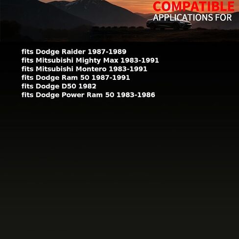 مجموعة عمود ذراع التحكم في التعليق ، نوبات أعلى الأمام نوبات دودج D50 Power Raider RAM 50 1982 1983 1984 1985 1986-1991 in Kuwait
