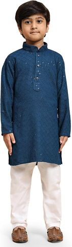 Boy's 3 Piece Suit Set Cotton Linen Pattern in Saudi Arabia