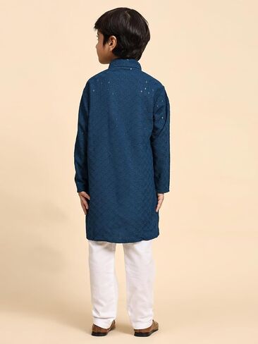 Boy's 3 Piece Suit Set Cotton Linen Pattern in Saudi Arabia