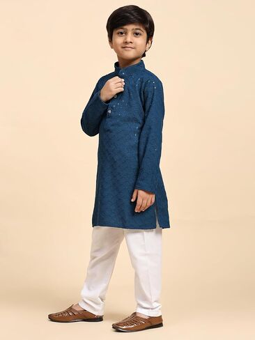 Boy's 3 Piece Suit Set Cotton Linen Pattern in Saudi Arabia